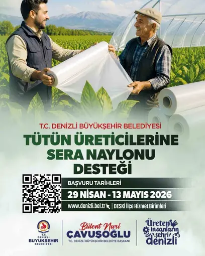 Denizli’de tütün üreticisine destek
