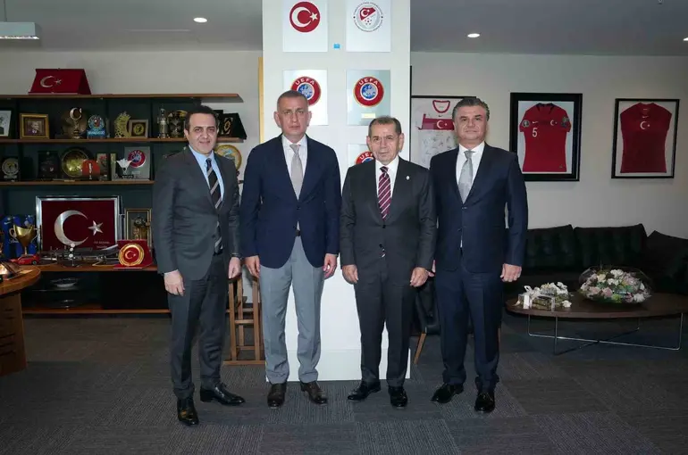 Dursun Özbek’ten TFF Başkanı Hacıosmanoğlu’na ziyaret
