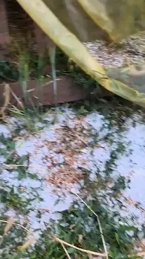 Edirne’de dolu yağışı etkili oldu
