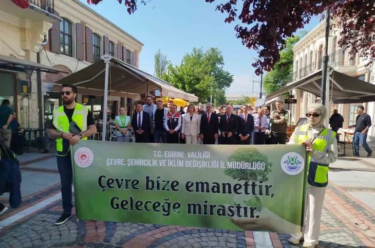 Edirne’de Türkiye Çevre Haftası kutlamaları renkli görüntülerle başladı
