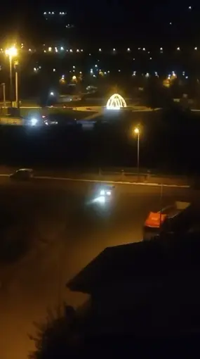 Elazığ’da drift atan sürücü kameraya yansıdı
