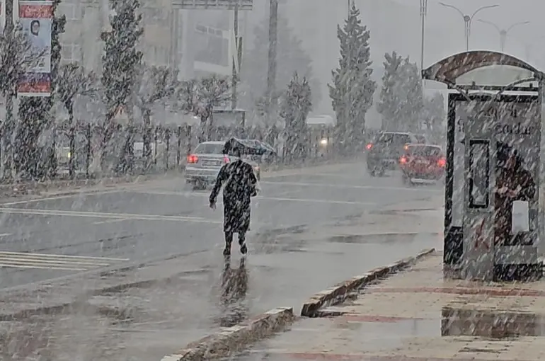 Elazığ’da yoğun kar yağışı
