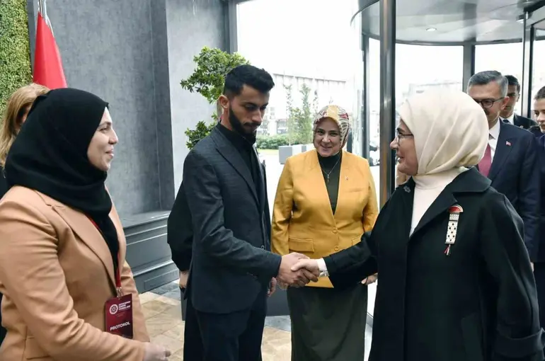 Emine Erdoğan, "Soykırımın Kadın Tanıkları: Gazze’de Medya ve Direniş" programının açılışında konuştu:
