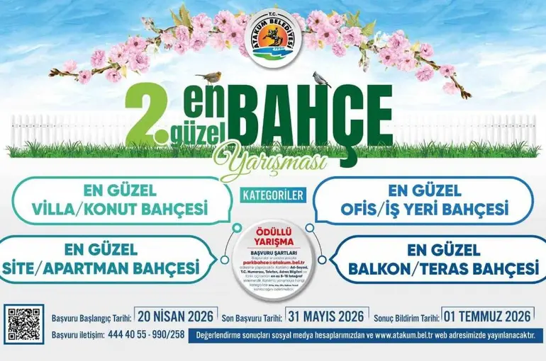En Güzel Bahçe Yarışması’na başvurular başladı
