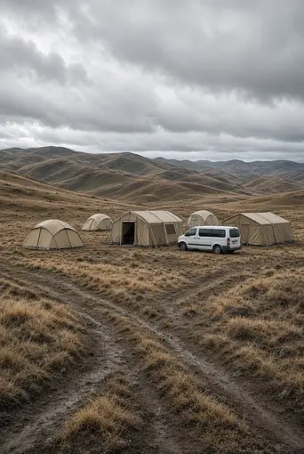 Erzincan yaylalarında çadırları sel suları bastı
