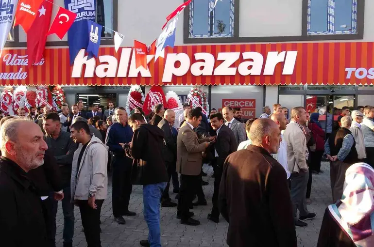 Erzurum’da Halk Pazarı’nın 15. şubesi açıldı
