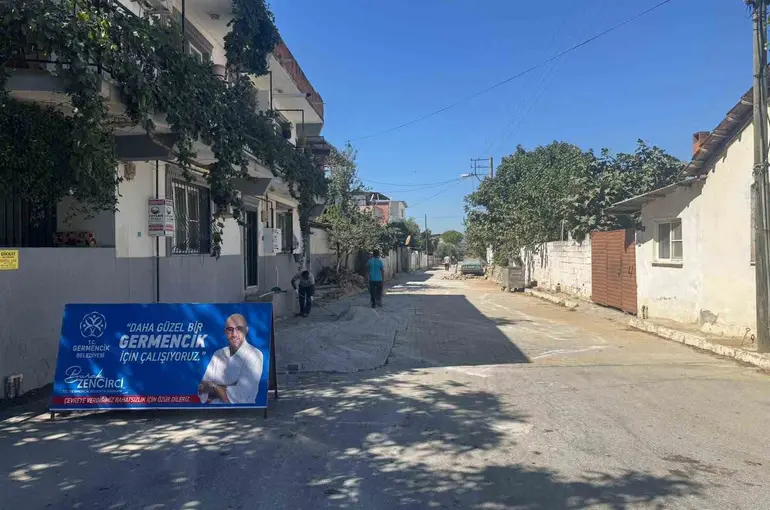 Germencik’te cadde ve sokaklarda çalışmalar hız kesmeden sürüyor

