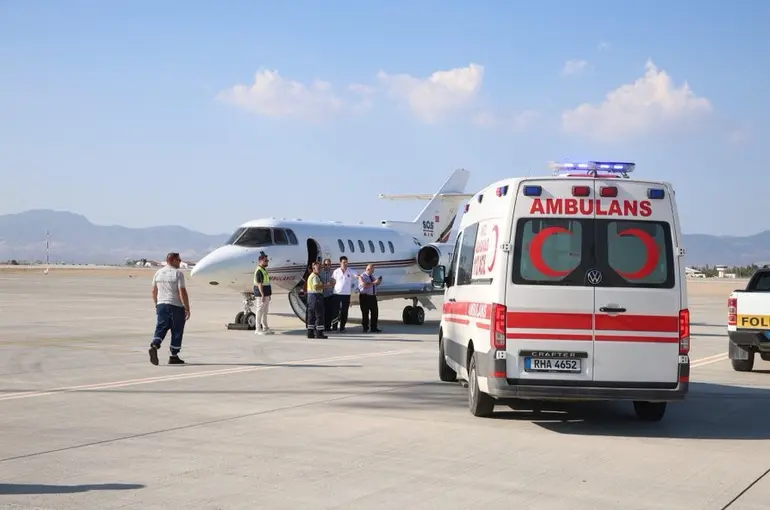 Girne’deki gemi kazasından etkilenen hamile kadın Kocaeli’ye nakledildi
