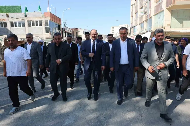 Gülpınar Hilvan’da temas ve incelemelerde bulundu
