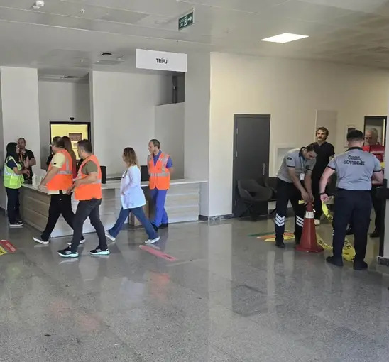 Hastanede rehine tatbikatı gerçekleştirildi
