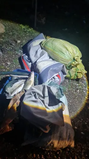 Kaçak balık avı yapan şahıslar fotokapana yakalandı

