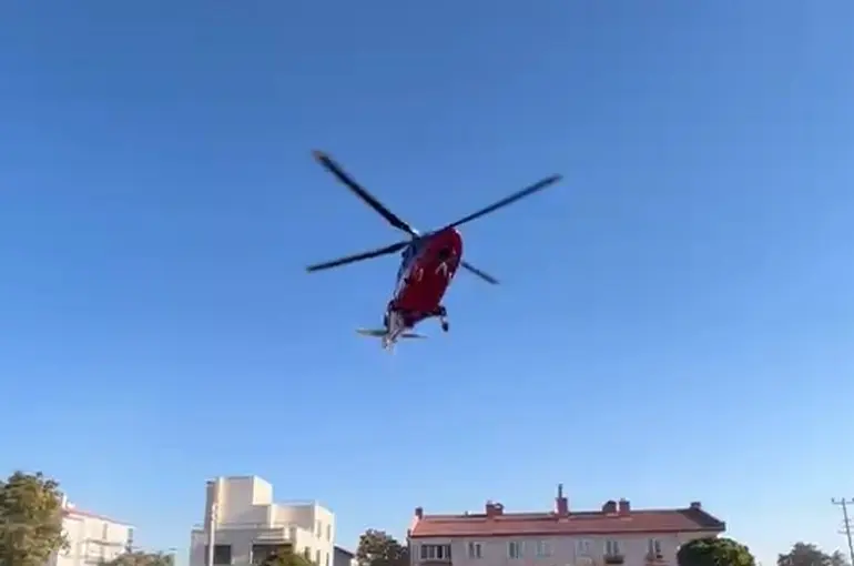 Kalp krizi geçiren hasta, hava ambulansıyla Konya'ya sevk edildi