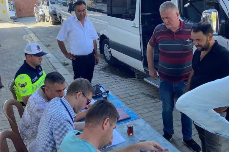Karacasu’da okul servislerine ’güvenlik’ denetimi
