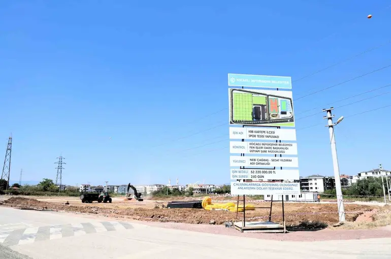 Kartepe’ye modern spor kompleksi inşa ediliyor
