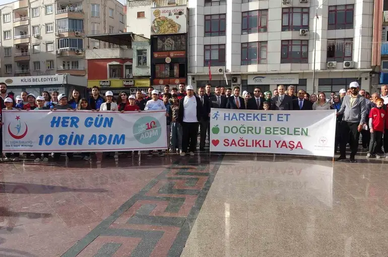 Kilis’te sağlıklı yaşam için farkındalık yürüyüşü düzenlendi
