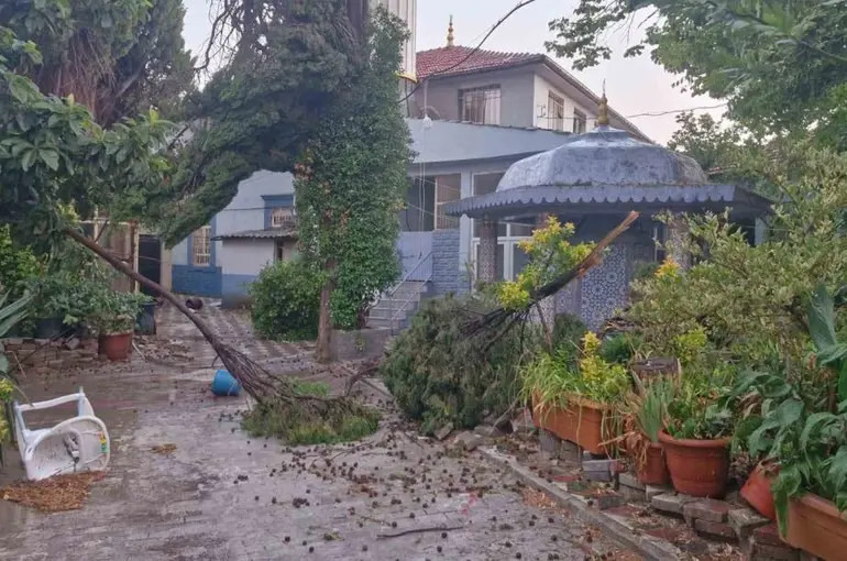 Kırkağaç’ta fırtına hayatı olumsuz etkiledi

