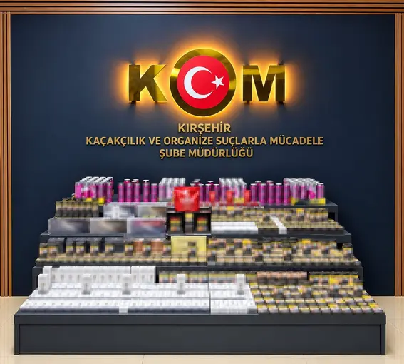 Kırşehir’de kaçak sigara ve ürün ele geçirildi
