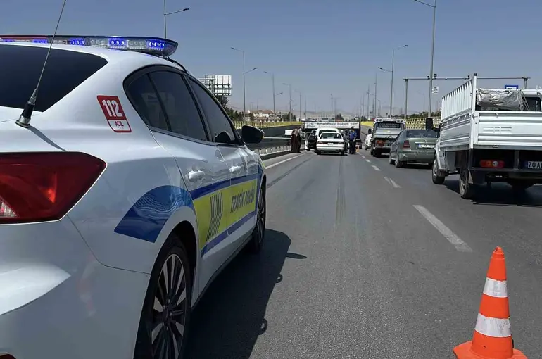 Konya’da 6 araçlı zincirleme kaza: 1 yaralı
