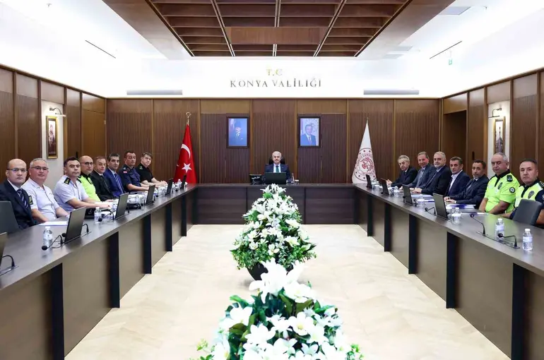 Konya’da okullarda alınan güvenlik tedbirleri değerlendirildi
