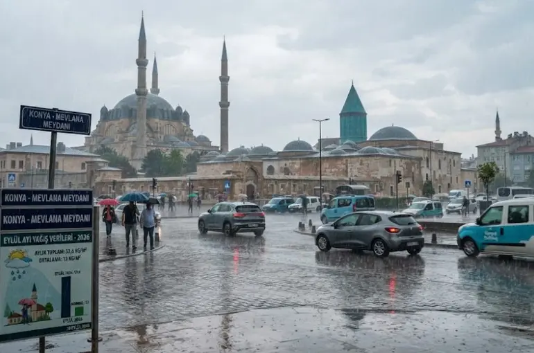 Konya’da Rekor Yağış: Eylül Ayı Ortalamanın 4 Katını Aştı