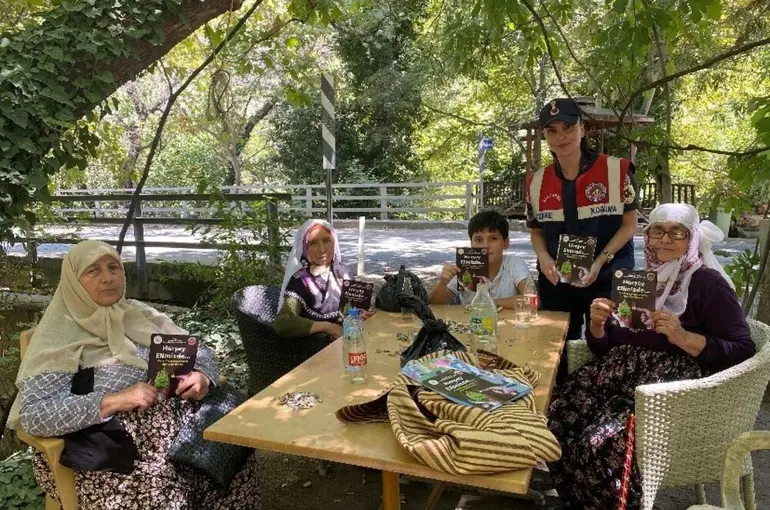 Köşk’te jandarmadan orman yangınlarına karşı bilgilendirme
