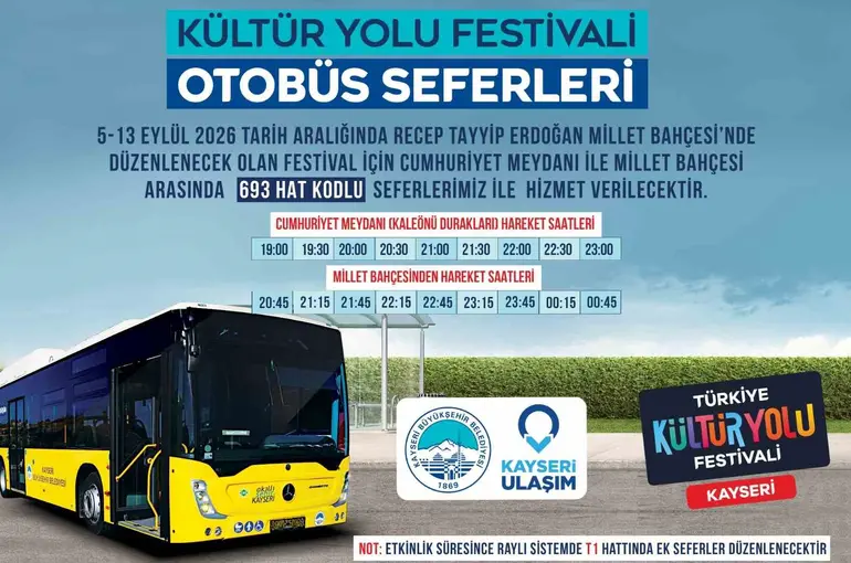 Kültür Yolu Festivali’ne özel ulaşım hizmeti
