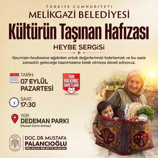Kültürün taşınan hafızası: Heybe Sergisi, Sanat Melikgazi’de kapılarını açıyor
