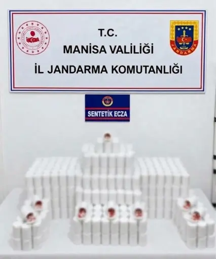 Manisa’da 42 bin 534 sentetik hap ele geçirildi
