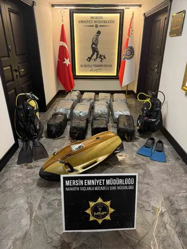 Mersin Limanı’nda 350 kilogram kokain ele geçirildi
