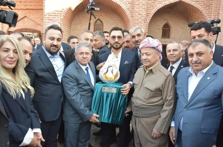 Mesut Barzani, Cizre'de tarihi mekanları gezdi