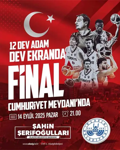 Milli heyecan Elazığ’da dev ekranda yaşanacak
