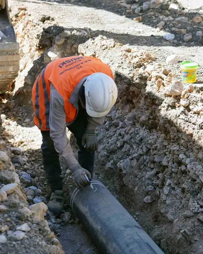 MUSKİ, Yerkesik mahallesinde 6,5 kilometre su isale hattını yeniliyor
