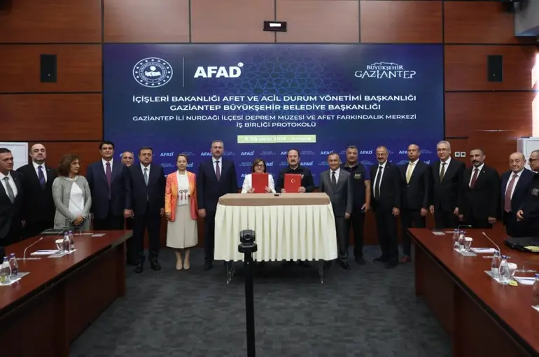 Nurdağı Deprem Müzesi ve Afet Farkındalık Merkezi için iş birliği protokolü imzalandı

