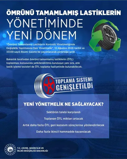 "Ömrünü tamamlamış lastiklerin yönetiminde yeni dönem"
