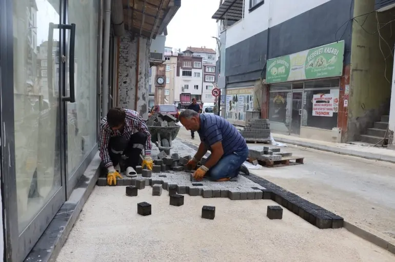 Ordu’da güvenli kaldırım çalışmaları
