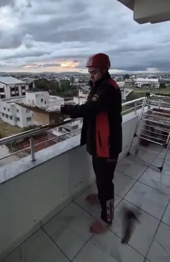 Osmaniye’de aspiratör borusuna giren 3 kırlangıç kurtarıldı
