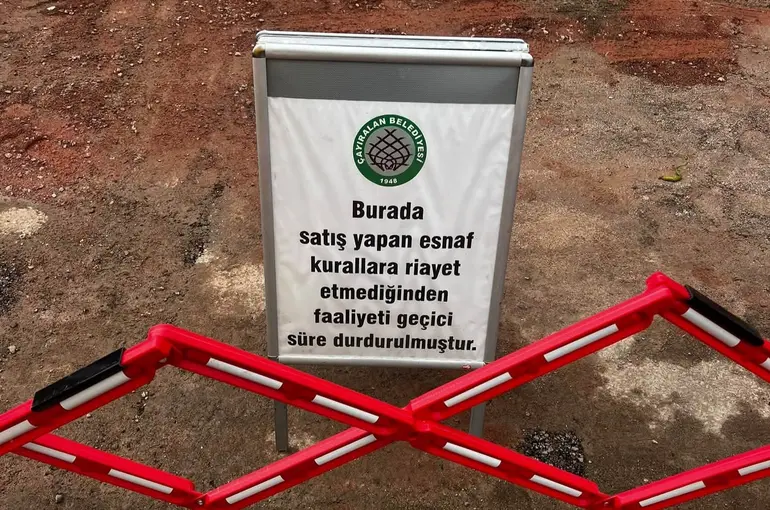 Pazar yerinde uygunsuz davranışa ceza: 1 ay satıştan men edildi
