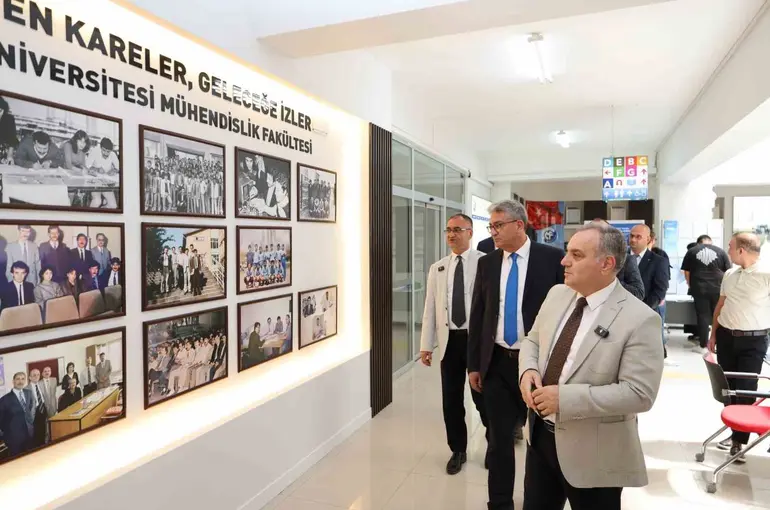 Rektör Altun’dan yenileme çalışmaları tamamlanan mühendislik fakültesinde inceleme
