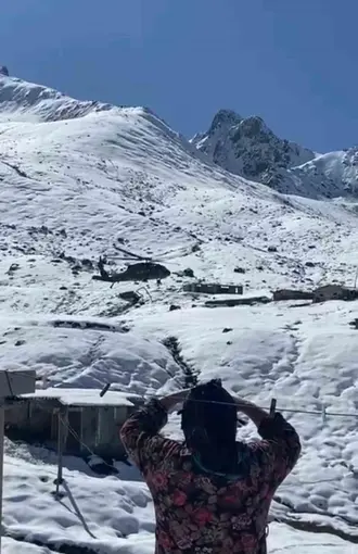 Rize’de yaylalara helikopterle erzak gönderilmeye devam ediliyor

