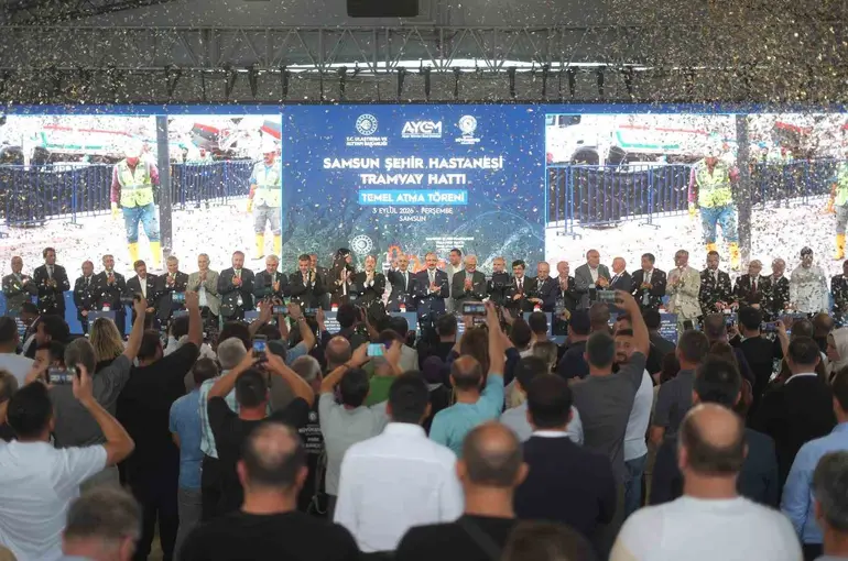 Samsun Şehir Hastanesi Tramvay Hattı’nın temeli atıldı
