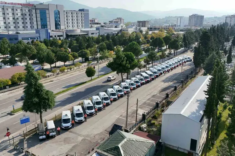 Samsun’da acılı günlerde kesintisiz destek: 29 araçla 7/24 hizmet
