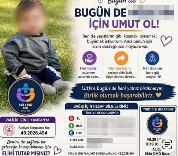 Serik’te ‘SMA’ iddiasıyla para toplama girişimi jandarmaya takıldı
