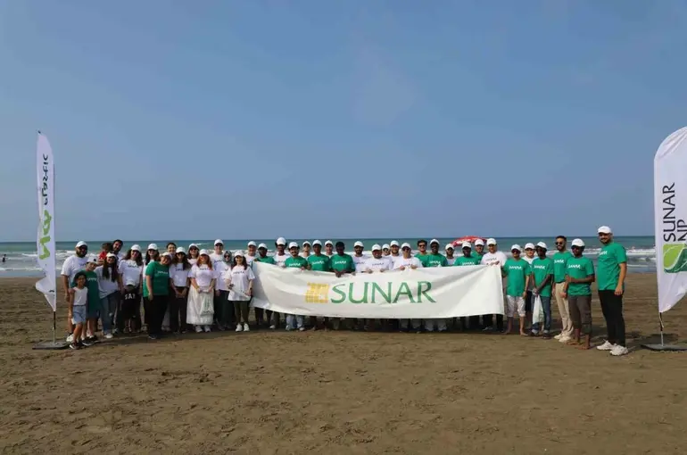 Sunar Yatırım’dan Adana Karataş Sahili’nde "Plastiksiz Temmuz" kapsamında gönüllü çevre temizliği
