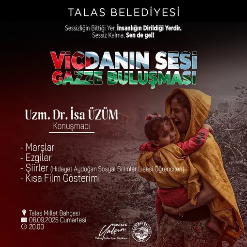 Talas’tan Gazze için anlamlı buluşma
