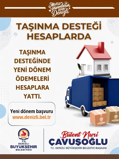 Taşınma desteği hesaplara yattı
