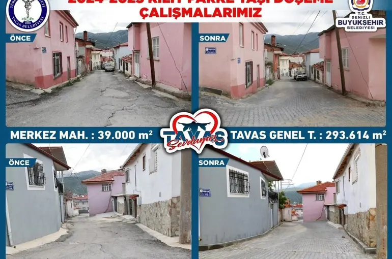Tavas’ta 2024-2025 yıllarında üst yapıya büyük yatırım yapıldı
