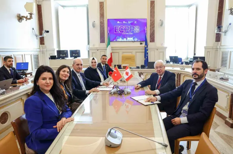 TBMM Başkanı Kurtulmuş, Kanada Avam Meclisi Başkanı Scarpaleggia ile görüştü
