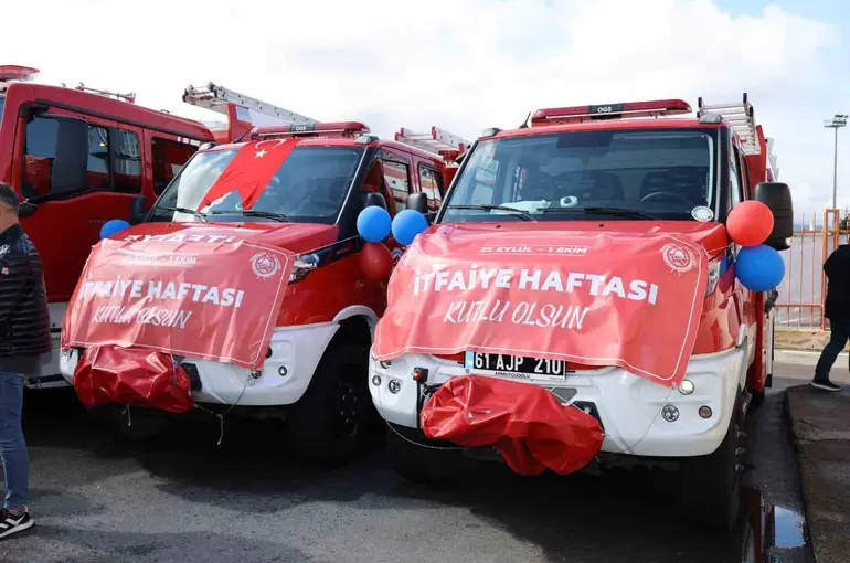 Trabzon İtfaiyesi’ne 9 yeni araç kazandırıldı
