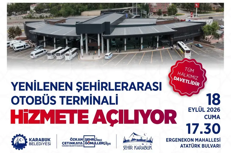 Yenilenen Karabük Şehirlerarası Otobüs Terminali resmi törenle açılacak
