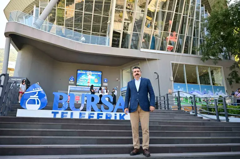 Yıldırım’da kadın ve çocuklara teleferik keyfi
